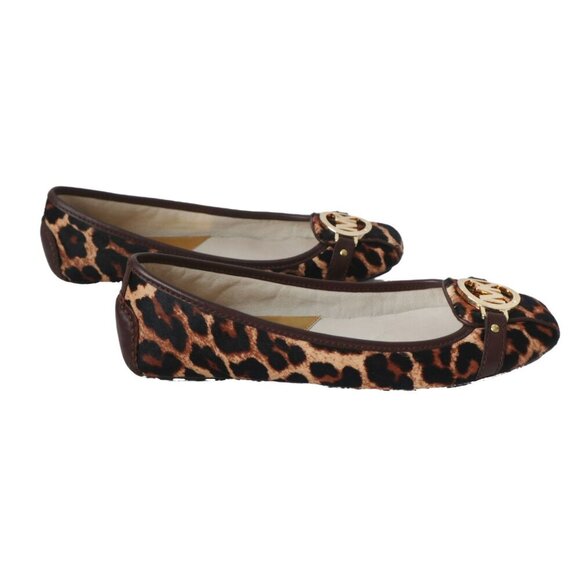 Michael Kors Leopard Print Calf Hair Moccasin Shoes Size 8.5 - Picture 7 of 9